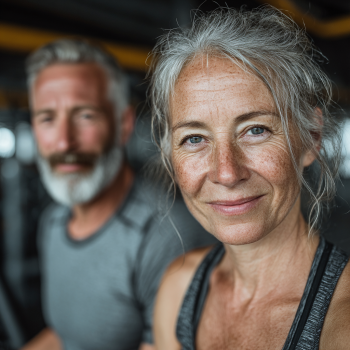 Тренер працює з літньою жінкою